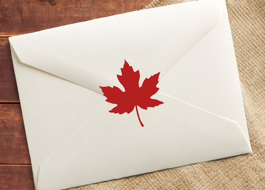 Natural Maple Leaf Stickers