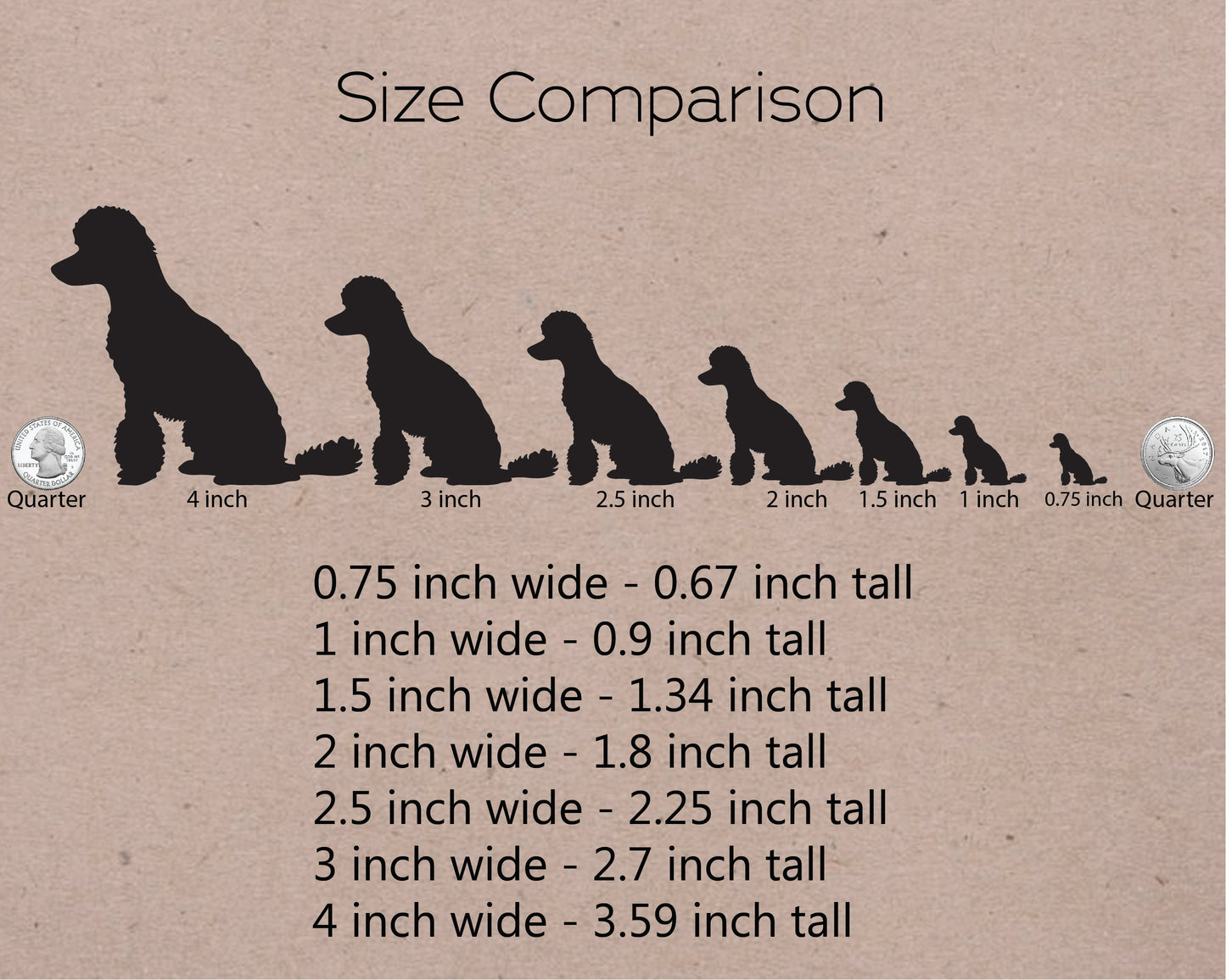 Sitting Poodle Stickers