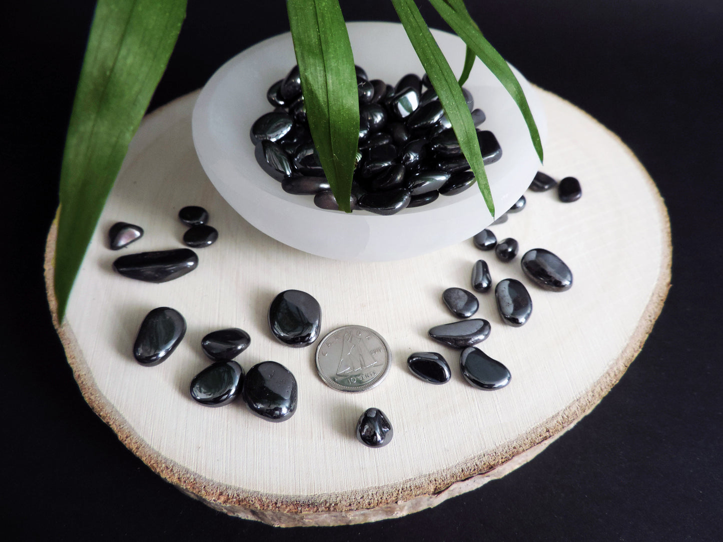 10 Mini Tumbled Hematite Crystals