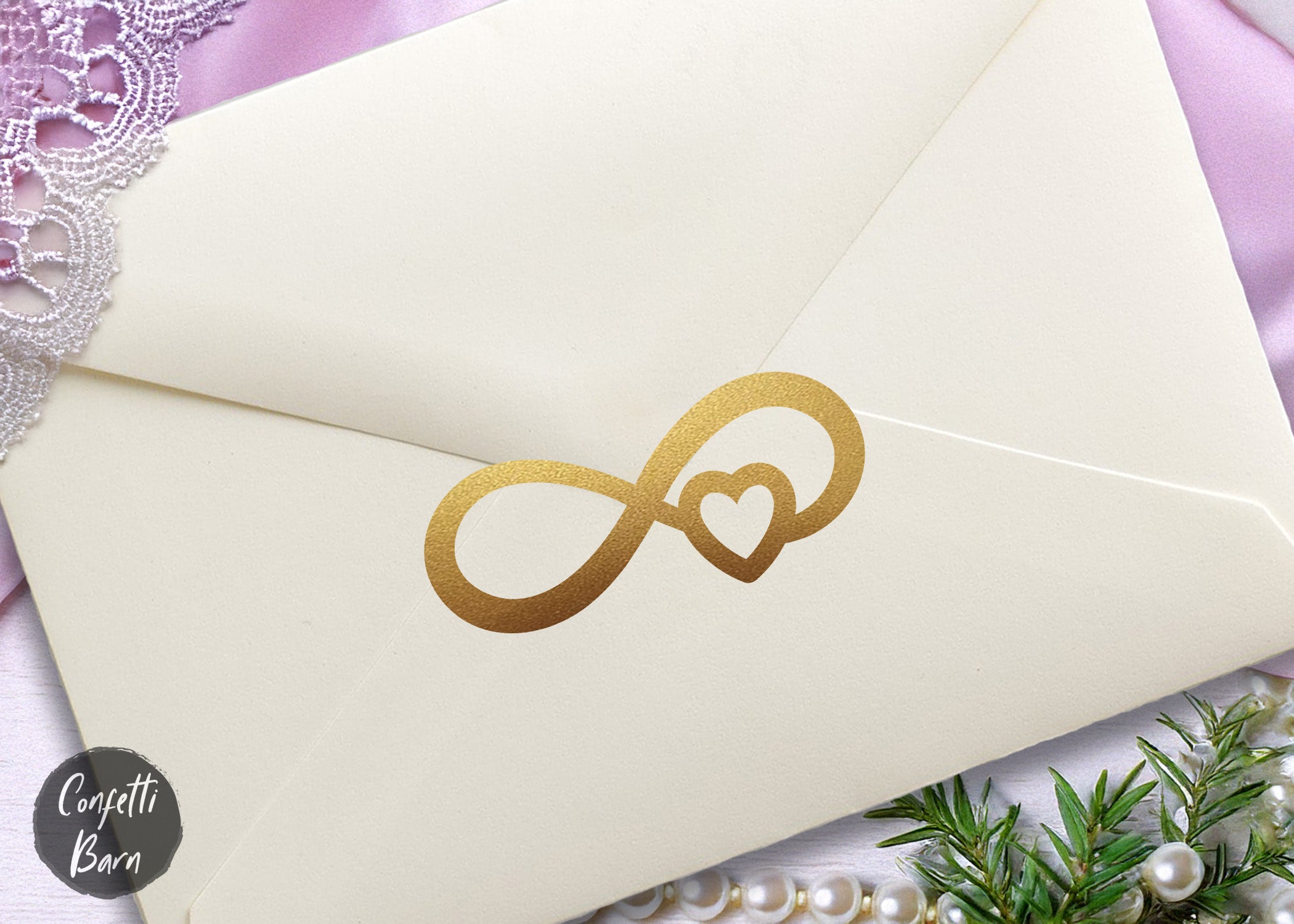 Infinity Heart Sign Stickers – Confetti Barn