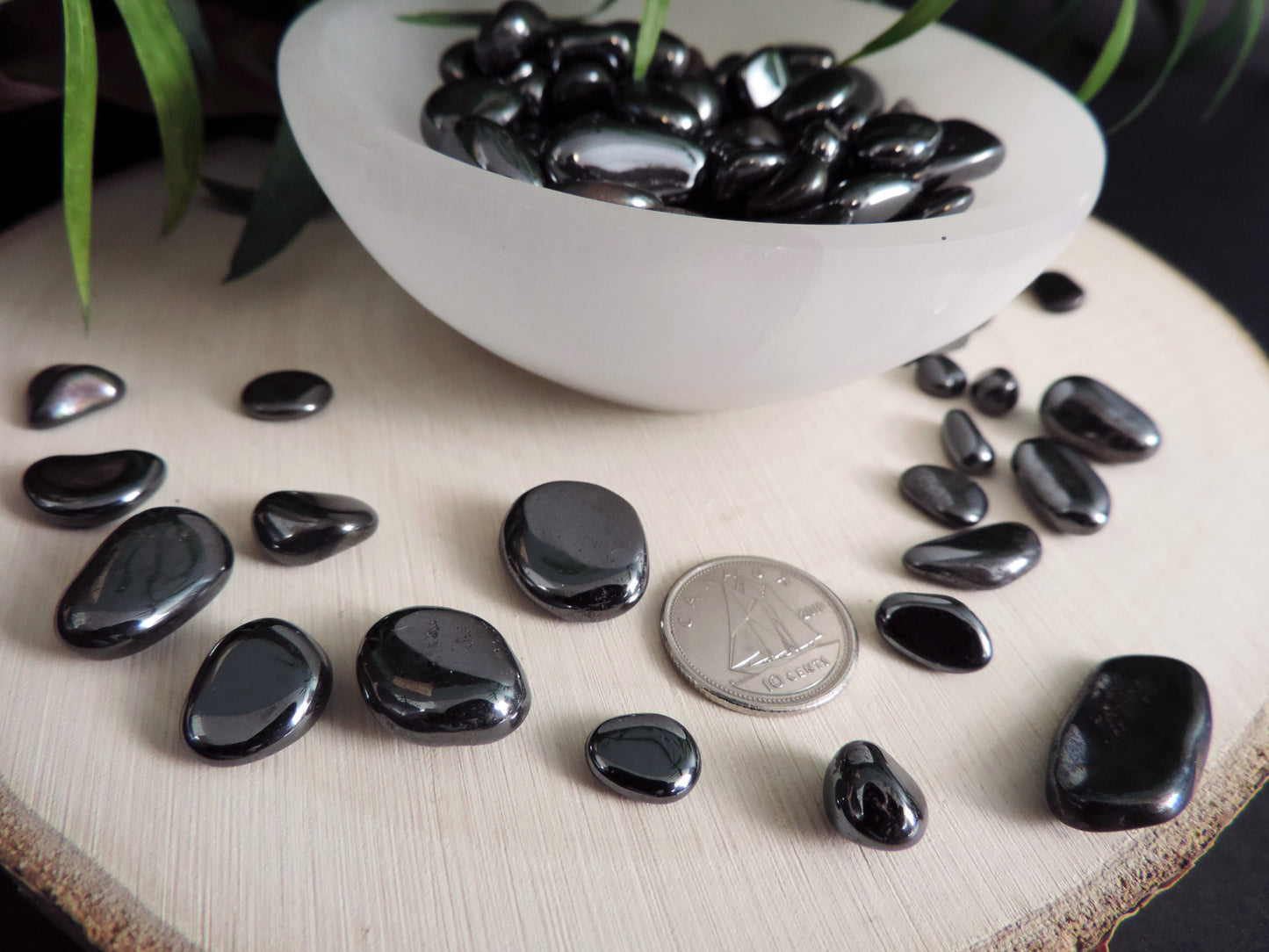 10 Mini Tumbled Hematite Crystals
